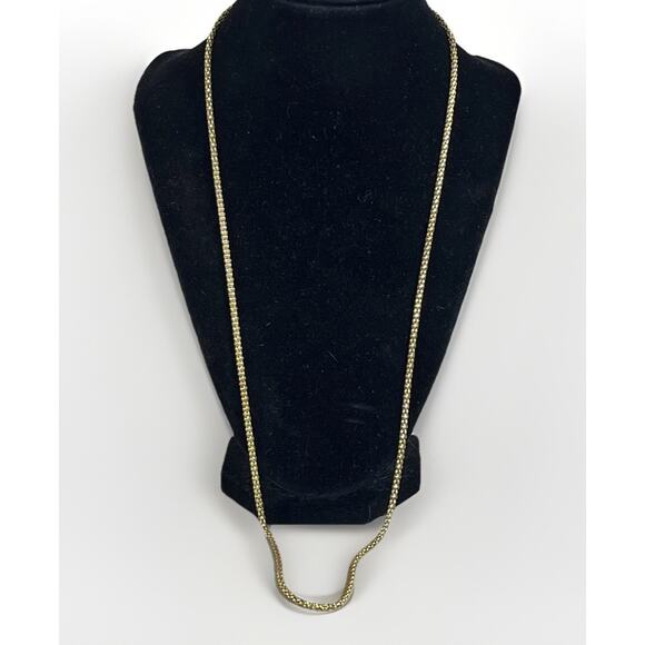 ITAOR Italy Sterling Silver Vermeil 925 Long Popcorn Chain Necklace - 30 in - Picture 8 of 15